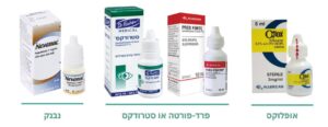 טיפות עיניים אחרי ניתוח קטרקט